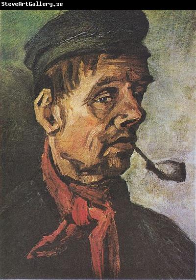Vincent Van Gogh Head of a peasant with a clay-pipe